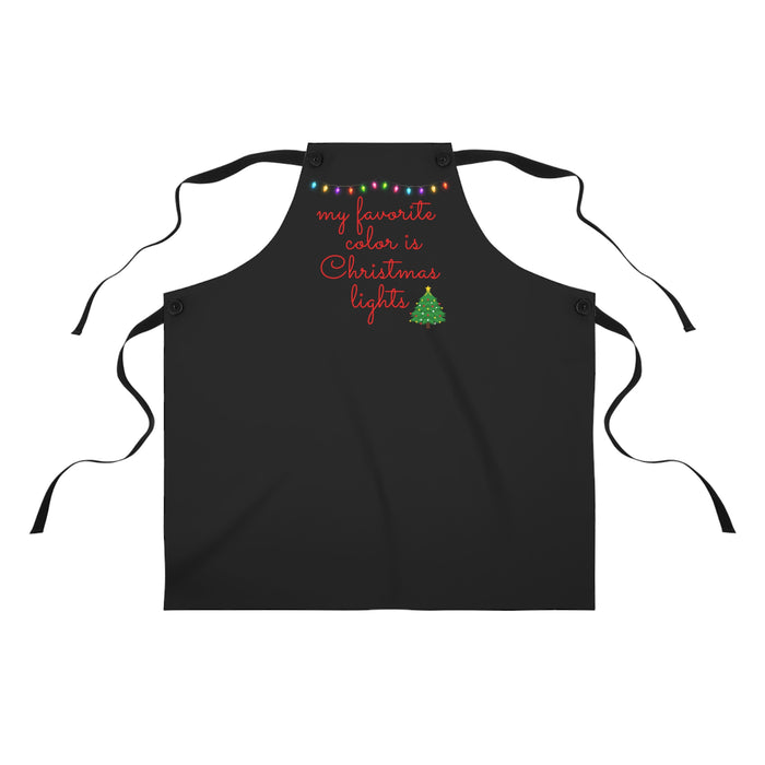 Apron - My Favorite Color Is Christmas Lights