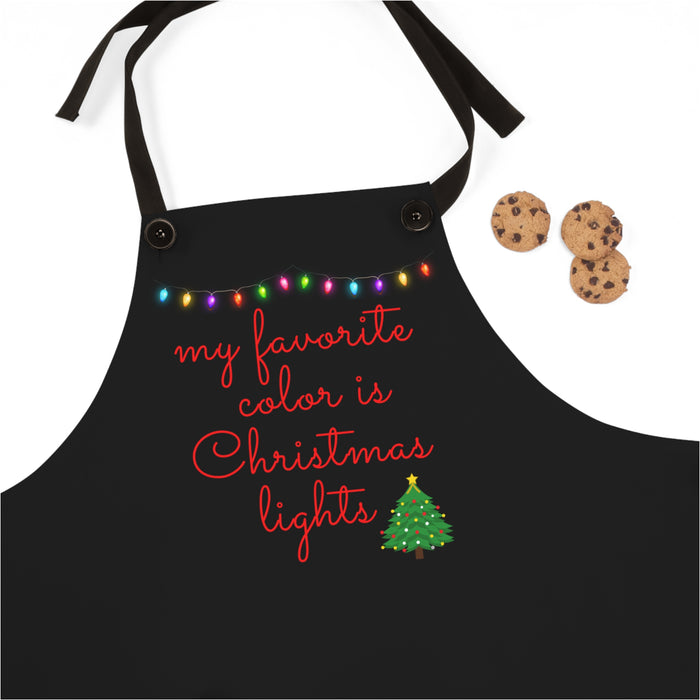 Apron - My Favorite Color Is Christmas Lights