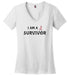 I Am A Survivor V-Neck T-Shirt - 7 Colors! - BLAZIN27