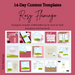 14 Day Social Media Content Templates for Instagram and Facebook - ROSY FLAMINGO - BLAZIN27