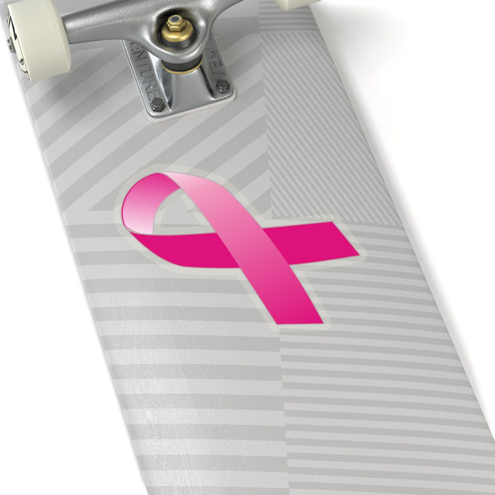 Kiss-Cut Transparent Decal - Breast Cancer Pink Ribbon - BLAZIN27