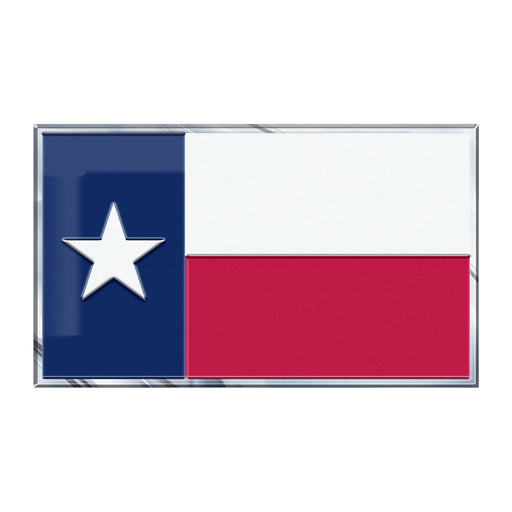 Texas Flag Aluminum Color Emblem - BLAZIN27