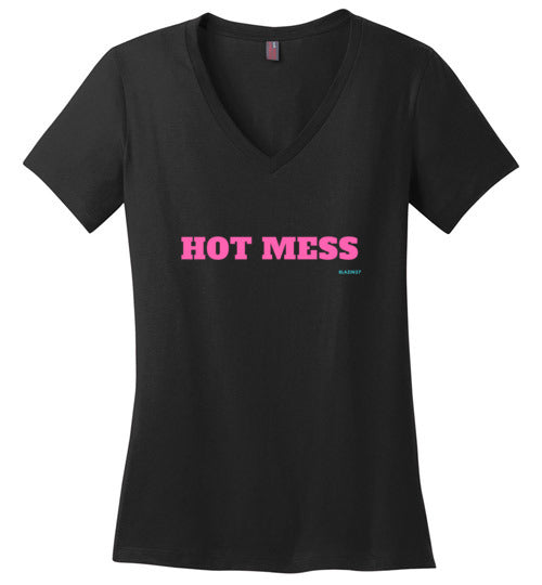 BLAZIN27 Hot Mess V-Neck T-Shirt - BLAZIN27