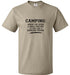 Camping Definition T-Shirt - BLAZIN27